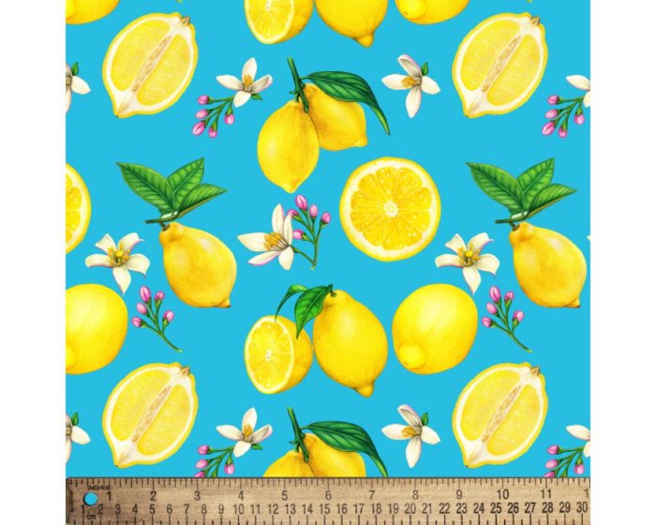 Lemon Fresh Cotton Fabric | By the Yard | Sewing and Crafting | 44 inches wide